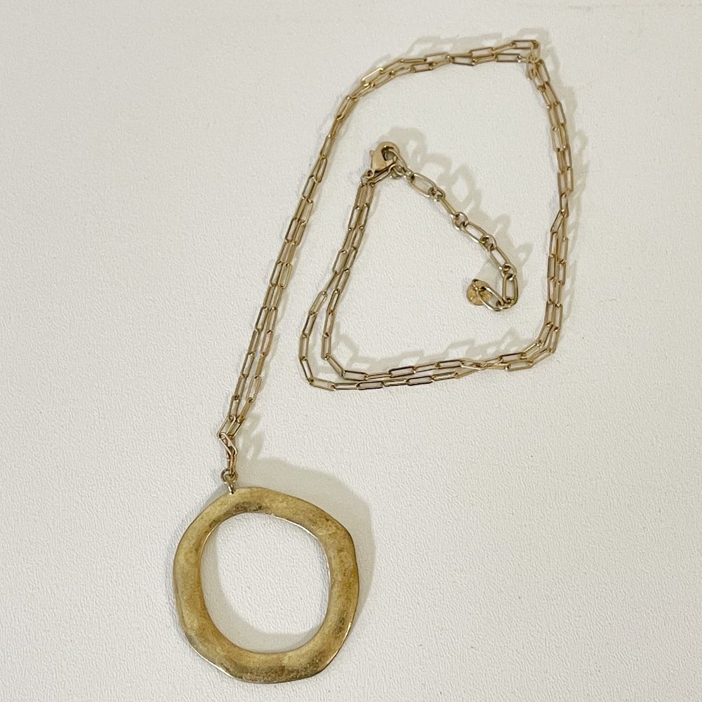 Dapper & Co. NZ "Ginger Moon" Gold Tone Necklace